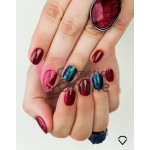 Pigment Semilac pentru gel Semiflash tip fulgi Flash Galaxy Azzure Green 663